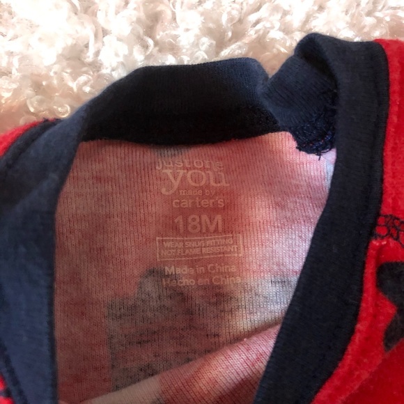 Carters 18 month pajamas 4pc set fire truck - Picture 6 of 7